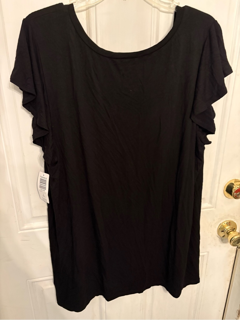 Torrid Black Short Sleeve Super Soft Tee with Hot Pink & Yellow Floral Graphic - Picture 2 of 3
